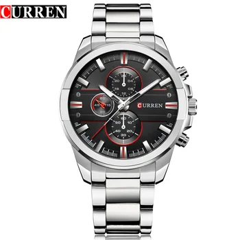 

New CURREN Fashion Luxury Men Watches Relogio Masculino Full Steel Clock Army Military Quartz-Watch Wristwatch Reloj Hombre