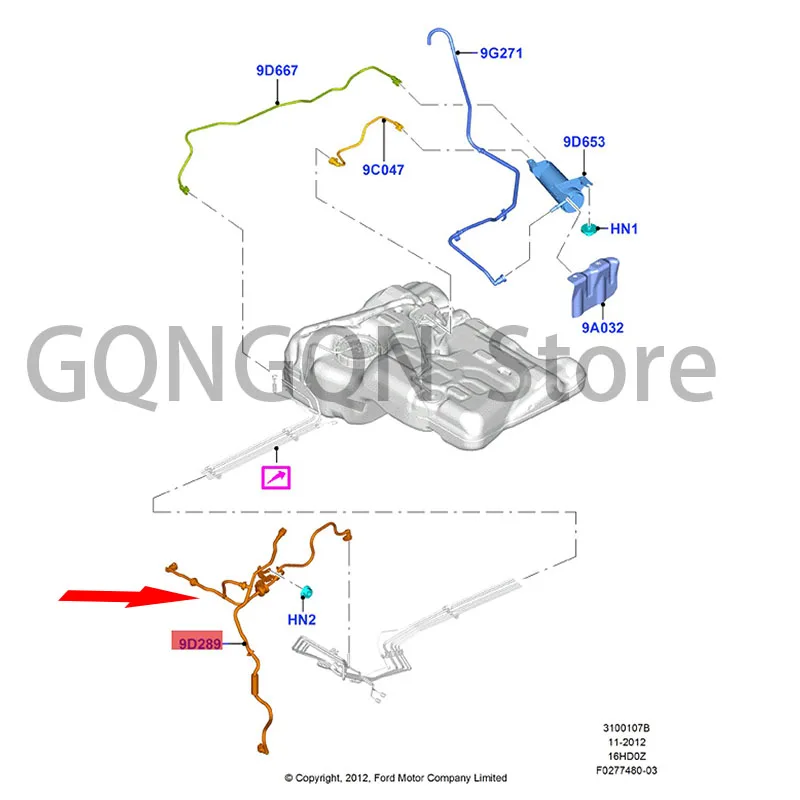 

Автомобильный угольный Соленоидный клапан в сборе с трубой для dMo nd eoK uga Tou rn eo Соленоидный клапан с активированным углем