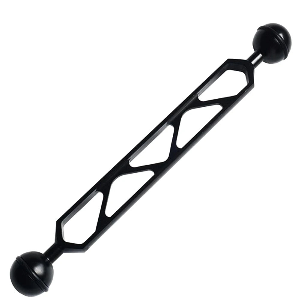 8'' Black Dual Ball Joint Arm for Scuba Diving Underwater Photography Camera