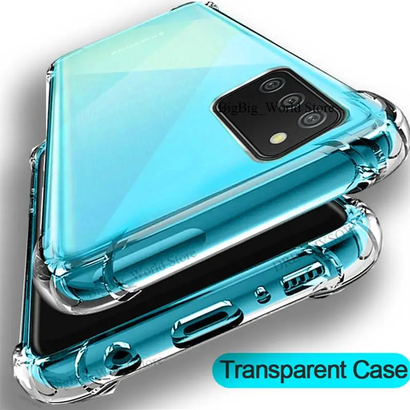Caso a prueba de golpes para Samsung Galaxy A52 A42 A12 A02 A02s A21S S21 S20 Ultra Plus A31 A41 A51 A71 S20FE M51 M31S cubierta transparente