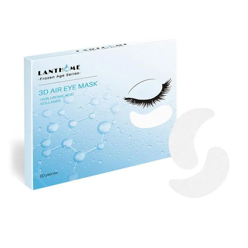 60pcs Кристаллическая коллагеновая маска для глаз, кристаллическая пластырь против морщин, влага под глазами, средство для удаления темных кругов, пластырь для глаз - Цвет: 60pcs