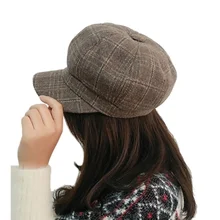 Новая осенняя и зимняя Красивая новая восьмиугольная кепка Ретро британская эмалированная шапка для художника Кепка для бега