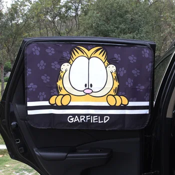 

1PC Car Window Sunshade Cover Cartoon Car Window Curtain Kawaii Magnetic Side Sun Shade Curtain Universal Side Window Sunshade