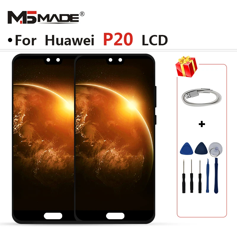 P20 ЖК-дисплей для huawei P20 Дисплей EML-L29 EML-L22 EML-L09 ЖК-дисплей Экран планшета Дисплей Сенсорный экран для huawei P20 Экран в сборе