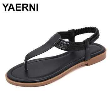 YAERNISIKETU-Zapatos de marca para Mujer, de verano, de estilo bohemio, de estilo informal, para mujeres
