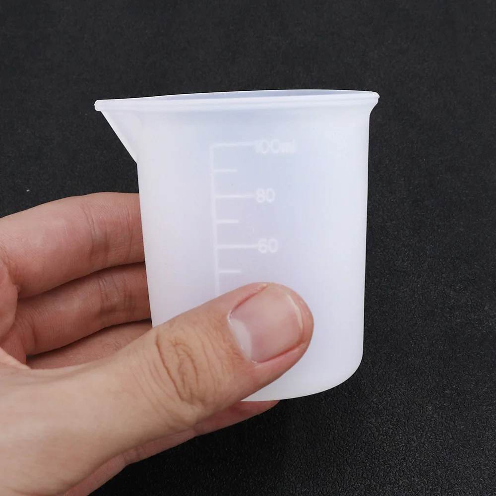 Glue Silicone Measuring Cup Split Cup UV Resin Filling Silicone Mould Handmade DIY Crystal Jewelry Making Tool Epoxy Resin Cup