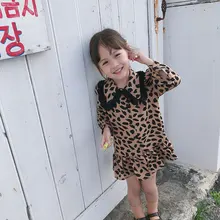 Осенне-зимнее платье для девочек, детские платья с длинными рукавами и рюшами, Детские платья для девочек, модная одежда для девочек