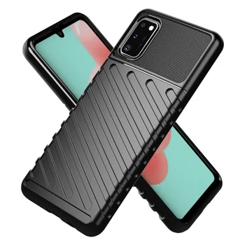 

30pcs/lot For Samsung Galaxy A01 Thunder Series Shockproof Armor Rugged Flexible TPU Case For Samsung Galaxy A41 A70E