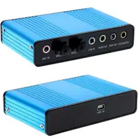 מחשב נייד USB כרטיס קול סיבים חיצוניים ערוץ 5.1 מחשב נייד ממיר מתאם אודיו אופטי Reverb (5)
