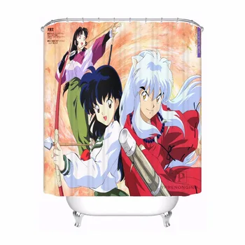 

Custom Retro Anime Inuyasha Shower Bath Bathroom Curtain Mildewproof Waterproof Polyester Various Sizes#0421-21-55