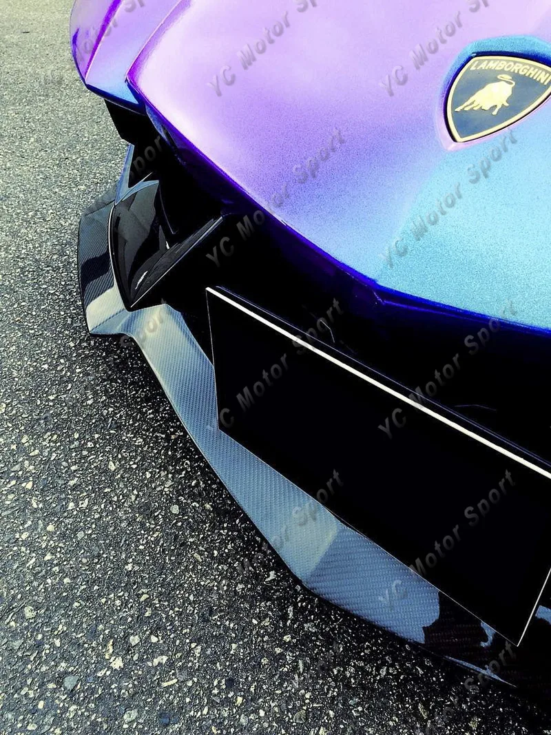 2011-2016 Lamborghini Aventador LP700 PUR AERO Style Front Bumper Lip CF (118)_