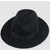 ZJBECHAHMU модная мужская шляпа fedoras Женская модная винтажная джазовая шляпа лето весна черная шерстяная шапка Уличная Повседневная шляпа Новинка - Цвет: Черный
