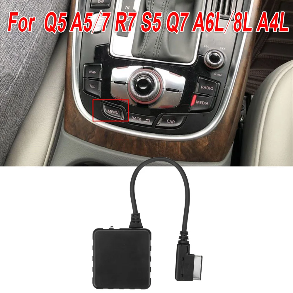 Черный Модуль Bluetooth кабель адаптер 5-12 В ABS для MMI 3g+ Q5 A5 A7 A6L A8L A4L