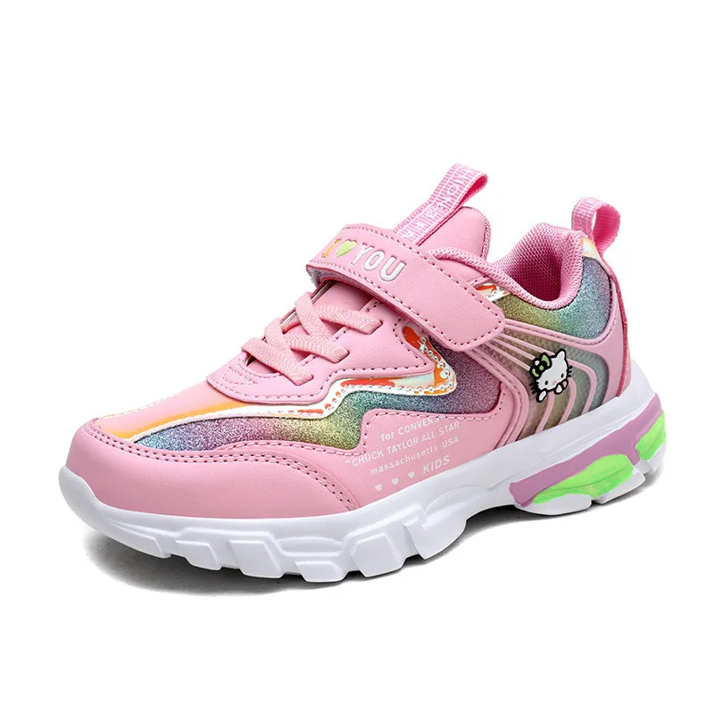 Zapatos cancos casuales de lona de alta calidad para nignos y nignas zapatos de trabajo de negocios zapatos casuales de malla par - Цвет: Розовый