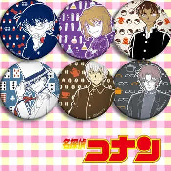 

Japan Anime Detective Conan Akai Amuro Cosplay Badge Cartoon Collection Backpacks Badges Bags Button Brooch Pins gift