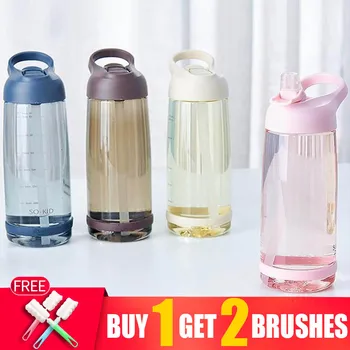 

My 1000ml Straw Creative Fruit Infuser Water Bottle Portable Plastic For Lemon Juice Sport Drinking School Bottles Waterbottle