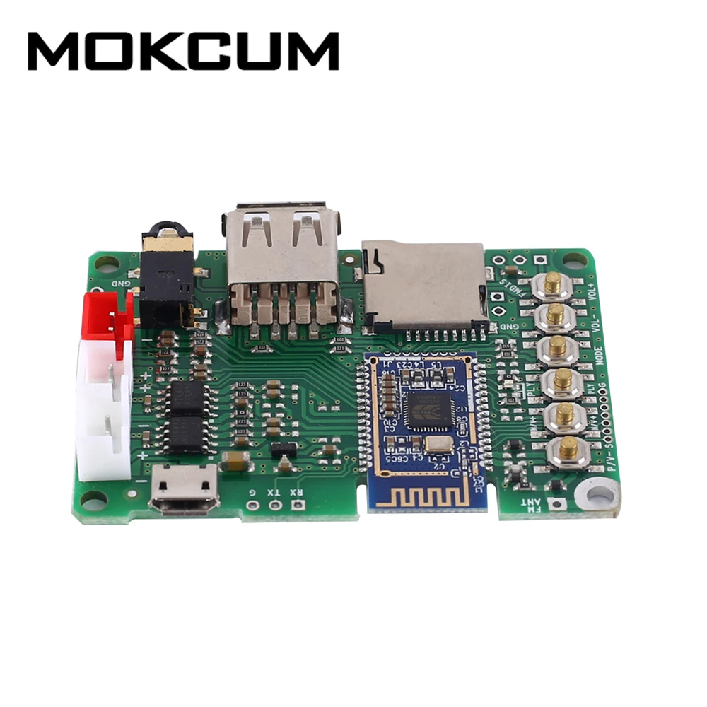 BK3266 Bluetooth 5,0 3W усилитель мощности плата стерео передатчик приемник модуль AUX вход поддержка u-диск TF карта