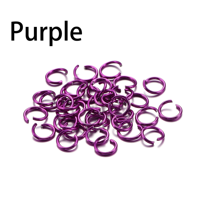 6 8 10 mm Aluminum Soft Open Jump Ring Split Rings Connectors For DIY Jewelry Making Findings Supplies Accessories