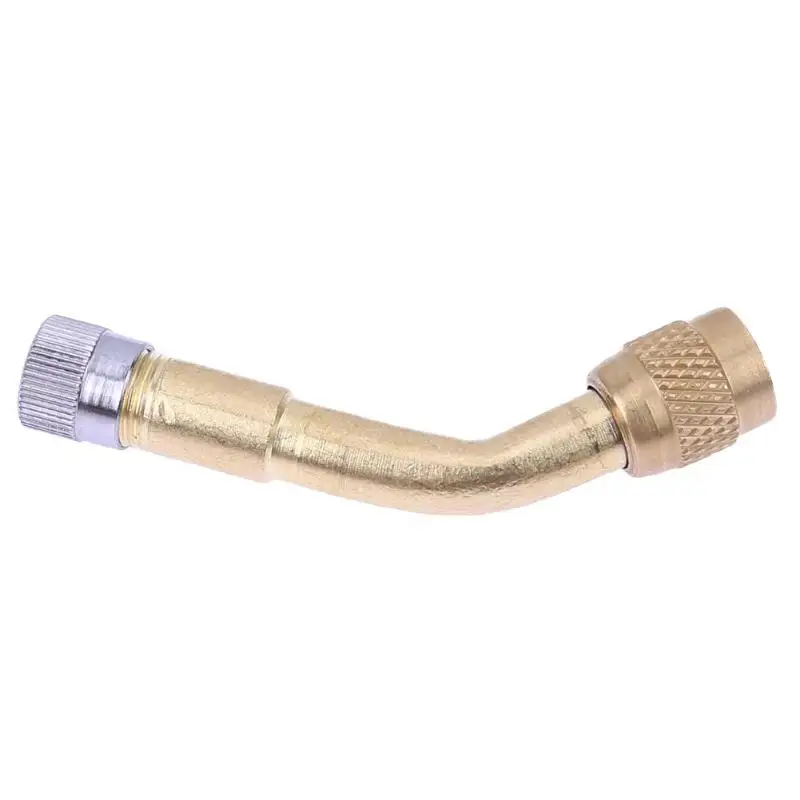 Металлический шиномонтажный клапан 45 ° 90 ° 135 ° адаптер - Цвет: Gold 135degree