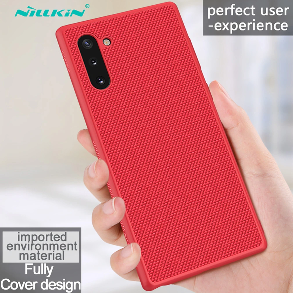 Red For Samsung Galaxy Note 10+ Pro Nillkin Textured Luxury Business Nylon Fiber Cover Case for Samsung Note 10 note 10 Plus 5G case - Цвет: Red