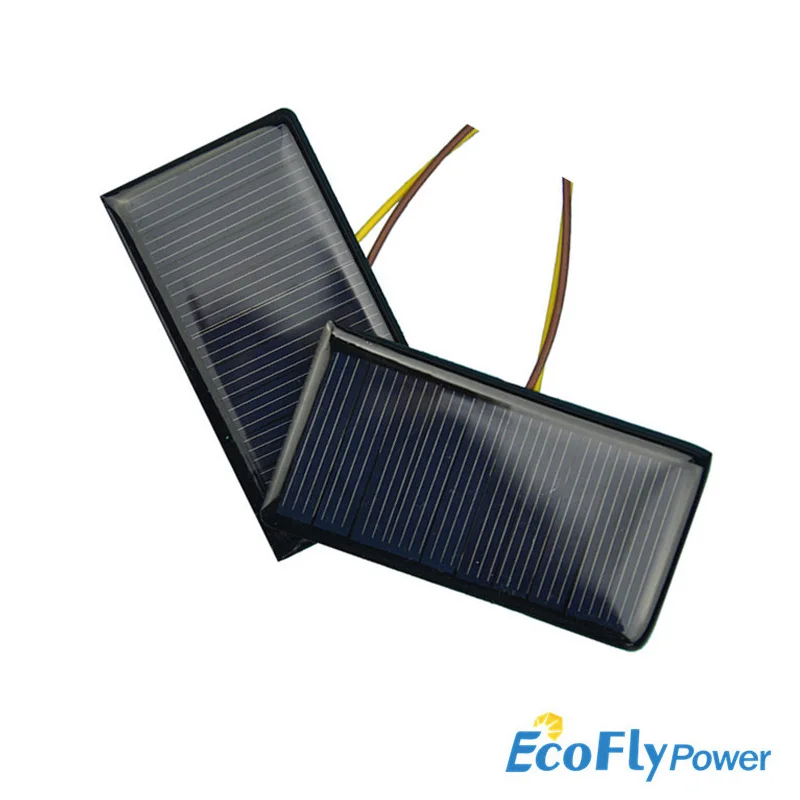 Mini 1 PC Solar Panels 5V 60MA 0.3W Power Charging Solar DIY