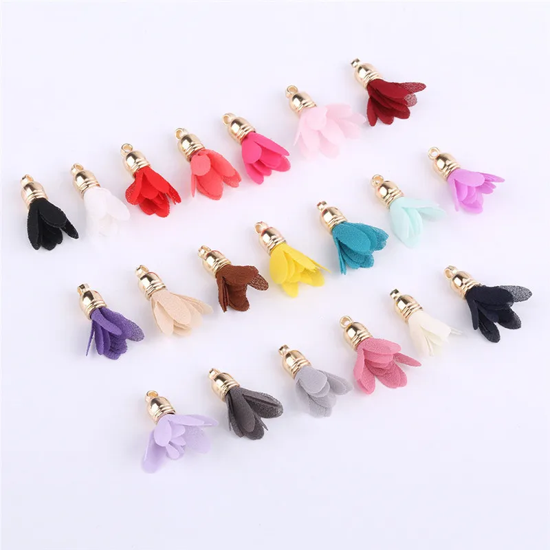 30 pieces of 3cm color optional mini tassel DIY fabric tassel, tassel jewelry earrings accessories