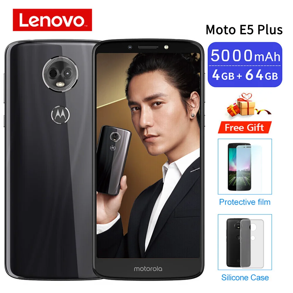 Moto E5 Plus смартфон с восьмиядерным процессором Snapdragon 430 ОЗУ 4 Гб ПЗУ 64 ГБ 6 дюймов Android