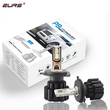 EURS P9 светодиодный H4 H7 светодиодный фар автомобиля лампы H11 H8 H9 HB3 HB4 H15 100 Вт 13600lm супер яркий Hi/короче спереди и длиннее сзади) Авто противотуманных фар с возможностью креативного освещения 12V 24V