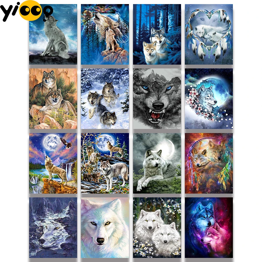 PROD 1005003039415569 Full Square Drill Diamond Painting Cross Stitch
5D Embroidery Wolves Animals Series Rhinestone Mosaic Home Decor Gift
TB18