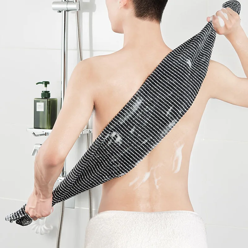 

Japan Bath Towel Exfoliation Bath Towel Easy to Bubble Rub Back Strip Bath Sponge mian ma Bath Pull Back Towel