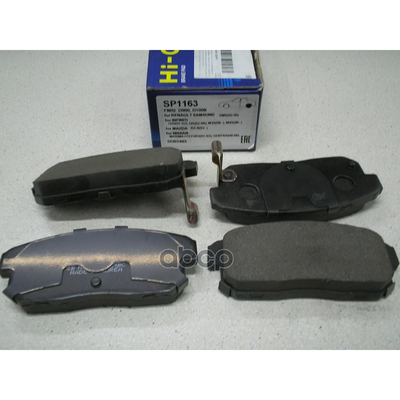 Колодки Тормозные Mazda Rx8 2.6 03-/Suzuki Ignis 1.3/1.5 00- Задние Sangsin Brake Sp1163 Sangsin brake арт. SP1163