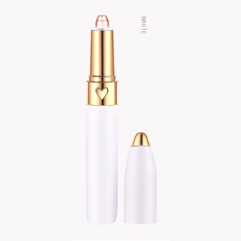 WHITE Электрический формовочный нож для бровей, портативный Эпилятор с usb-зарядкой, безболезненный многофункциональный триммер для волос - Цвет: WHITE