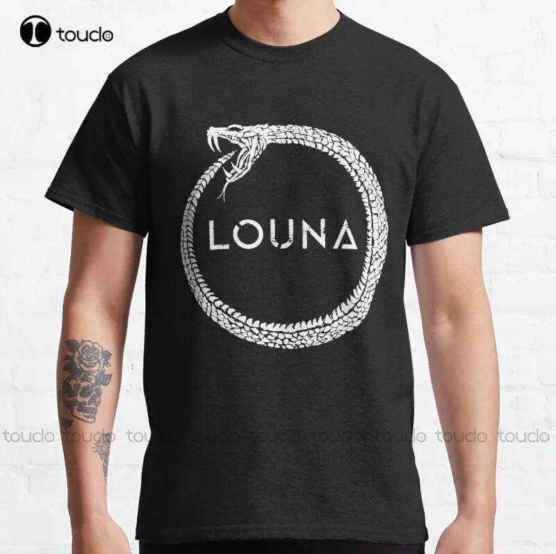 Louna-Camiseta clásica con banda musical para mujer, camisa negra de algodón, S-5Xl