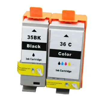 

PGI 35 CLI 36 Ink Cartridges 35BK 36C Compatible for Canon Pixma IP100B IP100 with battery Mini 260 320 Cartridge With Chip