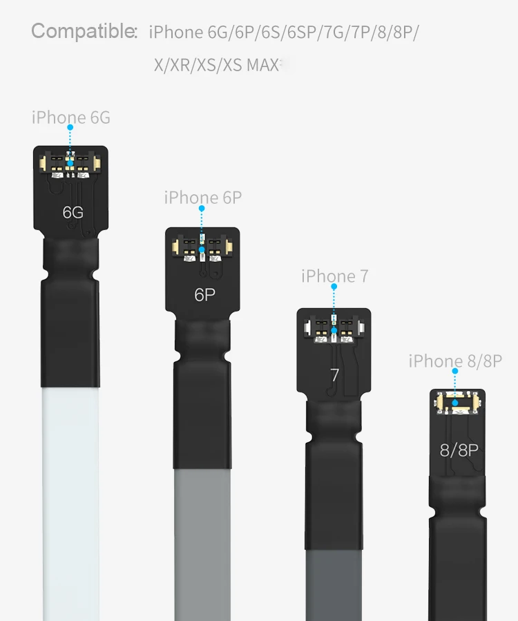 Qianli DC питание Тестовый Кабель для iPhone 6/6 p/7/7 P/8/8 P/X/XR/XS MAX одна кнопка активации кабеля инструмент обслуживания