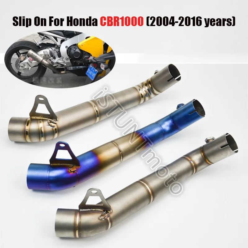 

Slip On For HONDA CBR1000 2004-2016 Motorcycle Exhaust Escape Modified Muffler Stainless Steel Middle Connection Tube Link Pipe