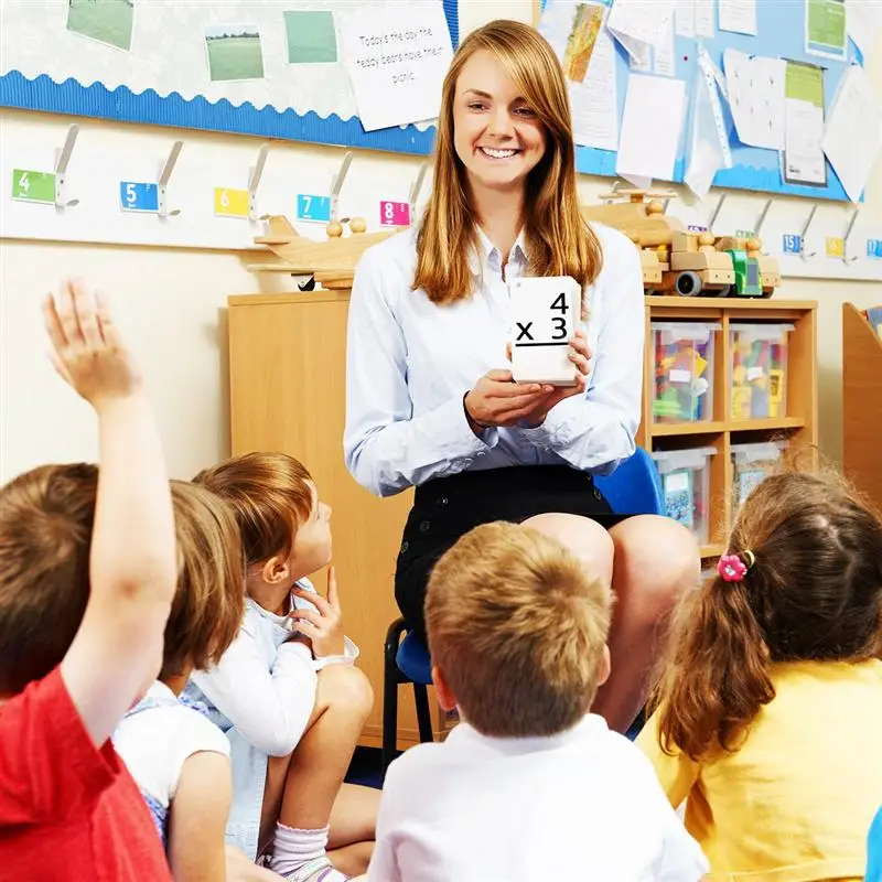 Toyvian Education мультипликатор флэш-карты 156 карт 0-12 все факты мастерство сверло флэш-карты с 2 шт металлическим открытым кольцом обруч
