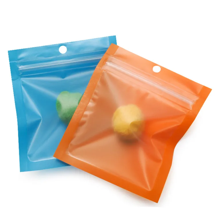 Leotrusting 600 шт./упак. 7x8 см мини-прозрачная передняя Пластик сумка матовый Ziplock мешок небольшой подарок порошок Пластик упаковочные пакеты - Цвет: Each Color 300pcs