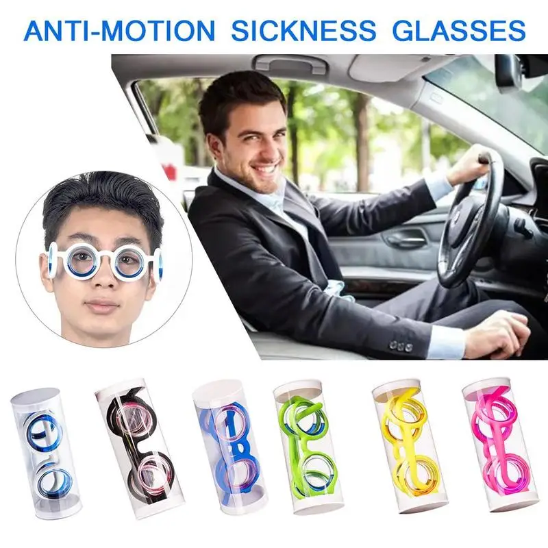 

Motion Sickness Glasses Smart Seasick Airsick Lensless Detachable Folding Portable Sports Travel Glasses Anti-motion Sickness