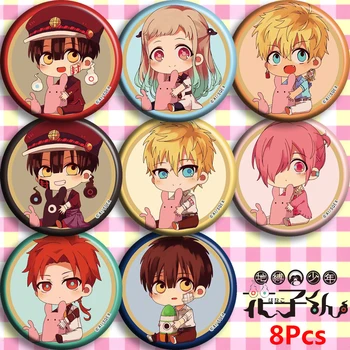 

Anime Toilet-Bound Hanako-kun Nene Yashiro Kou Minamoto Cosplay Bedge Cartoon Collect Bag Badge For Backpack Button Brooch Pin