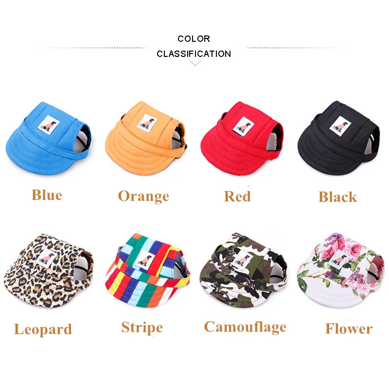 dog baseball cap color