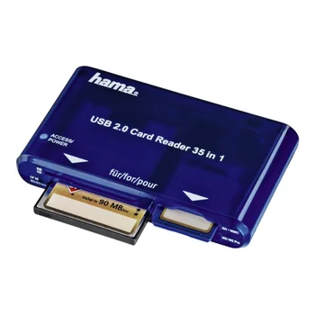 

Memory card reader USB2.0 Hama h-55348 Blue