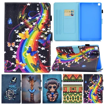 

Cover Coque For Samsung Galaxy Tab A 8.0 2019 Cartoon Leather Stand Fundas Case For Samsung Tab A 8.0 T290 T295 T297 Cover Cases