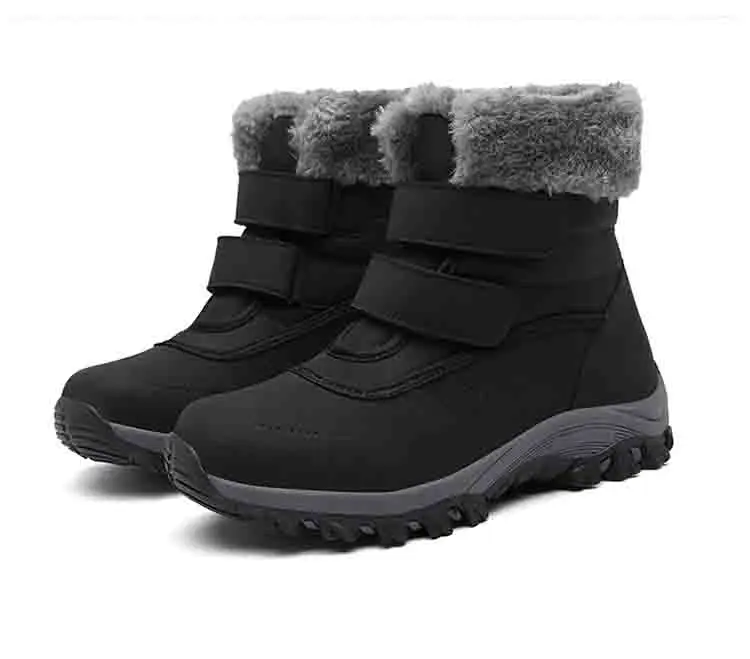 Winter Waterproof Cotton Boots Women Casual Plush Flat Short Snow Boots Winter Leisure Keep Warm Outdoor Shoes Plus Size