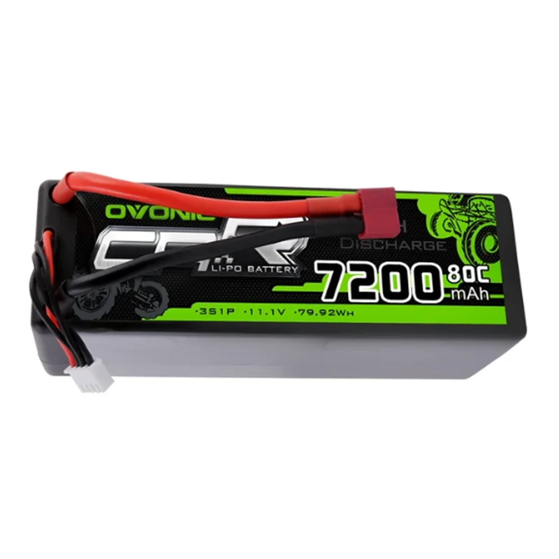 

Ovonic 7200MAh 11.1V 80C 3S LiPo Battery With Deans Plug 3S LiPo Batteries For RC Car Truck Vehicle Boat Losi Slash Truggy