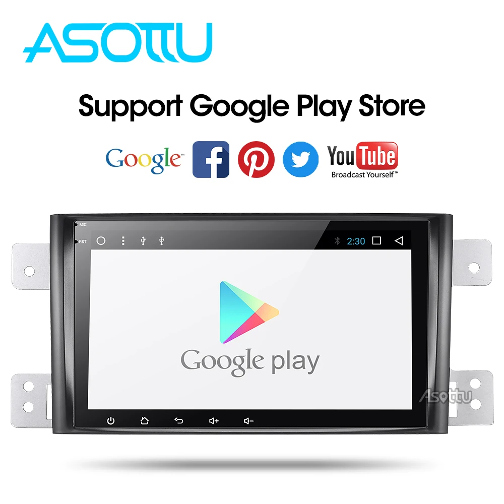 Asottu ips Android 9 0 PX30 dvd для Suzuki Grand Vitara 2005 2012 мультимедийная Главная панель gps радио