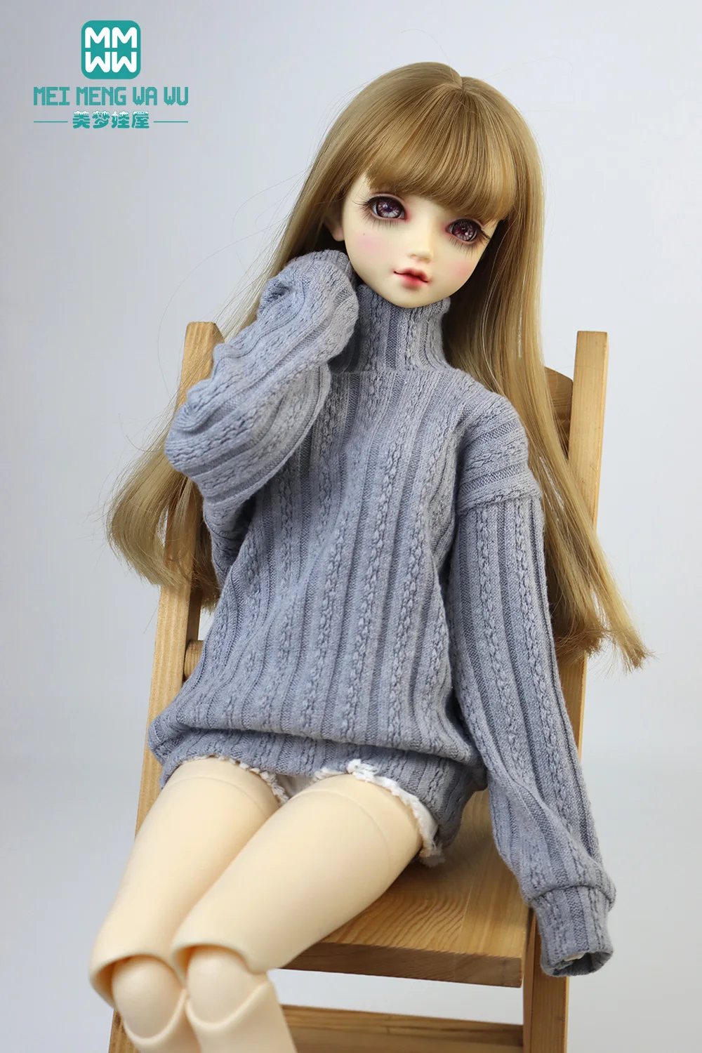 

Clothes for doll fits 28-75cm 1/3 1/4 1/6 BJD uncle Fashion Multicolor turtleneck sweater