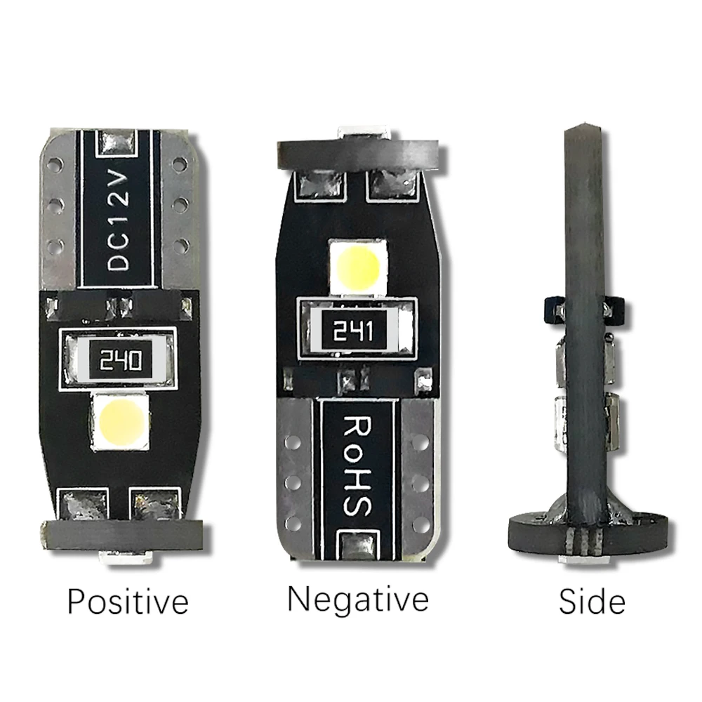 LSlight 2 шт. T10 светодиодная интерьерная лампа canbus без ошибок W5W 194 168 Led 12V
