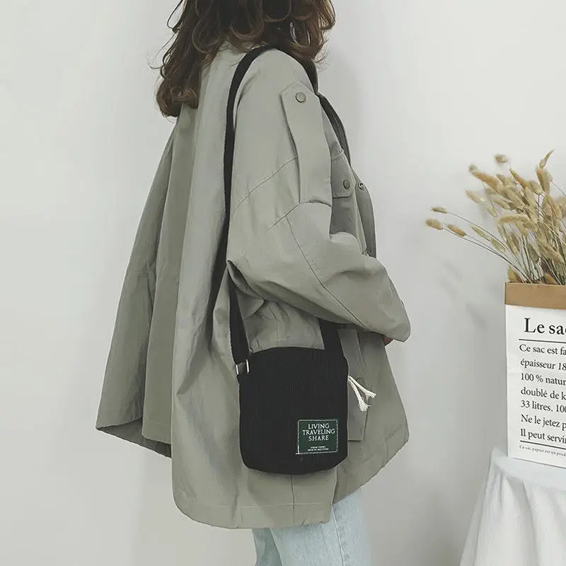 Women Corduroy Flap Bag Single Shoulder Bags Ladies Fashion Soild Color Casual Mini Crossbody Bag 5 Colors crossbody bag