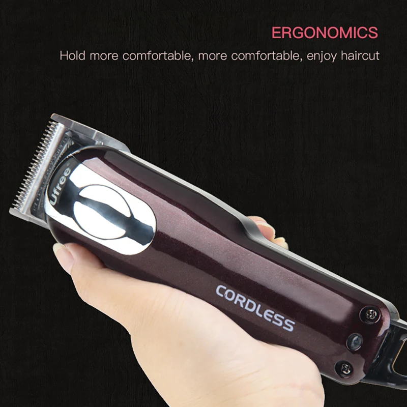 High-power professional hair clipper retro oil head electric clipper push white lettering electric 